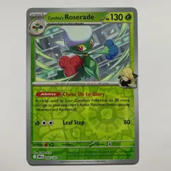 Cynthia's Roserade 008/182 Rare Destined rivals Reverse Holo NM-mint Pokemon TCG - Image 1