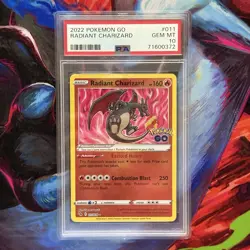 PSA 10 - Radiant Charizard 011/078 Pokemon GO Holo - Image 1