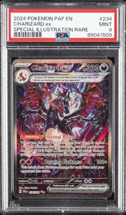 2024 POKEMON PAF EN-PALDEAN FATES SPECIAL ILLUSTRATION RARE CHARIZARD EX PSA 9 - Image 1
