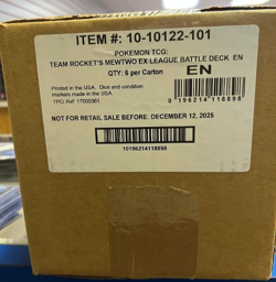 POKEMON TEAM ROCKET'S MEWTWO EX LEAGUE BATTLE DECK FACTORY SEALED 6 BOX CASE - Image 1