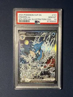 2024 POKEMON SVP EN-SV BLACK STAR PROMO #131 KINGDRA EX PSA 10 - Image 1