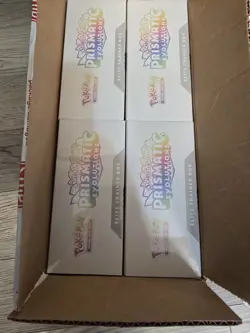 Pokemon Prismatic Evolutions ETB case of 4 boxes Dollar General - Image 5