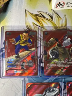 Dragon Ball Super Fusion World SB02 Red Alt Art 5 Card Lot King Piccolo Guru + - Image 2