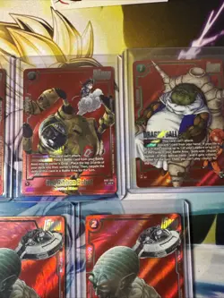 Dragon Ball Super Fusion World SB02 Red Alt Art 5 Card Lot King Piccolo Guru + - Image 3