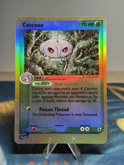 Cascoon 26/109 Ex Ruby and Sapphire Reverse Holo 2003 E Series Pokemon Card LP - Image 1