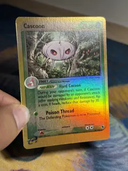 Cascoon 26/109 Ex Ruby and Sapphire Reverse Holo 2003 E Series Pokemon Card LP - Image 3