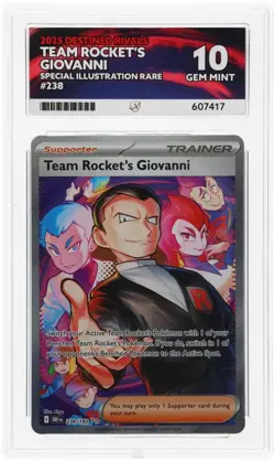 ACE 10 Team Rocket's Giovanni 238/182 Destined Rivals Pokemon Card - Gem Mint - Image 1