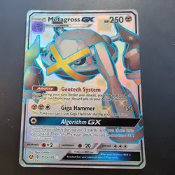 Metagross GX 157a/145 Hidden Fates Ultra Rare Full Art Promo Pokemon Card Excell - Image 1
