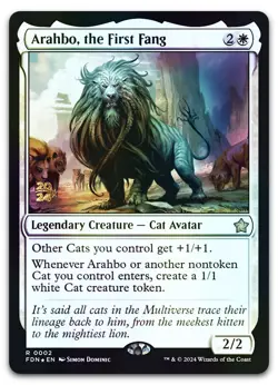 Arahbo, the First Fang #2 (Foil) (NM) Prerelease Cards PRE Magic MTG - Image 1