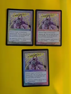 Frantic Purification x3 instan MTG Card. Old Vintage shooting star Foil. Torment - Image 1