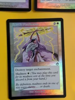 Frantic Purification x3 instan MTG Card. Old Vintage shooting star Foil. Torment - Image 2