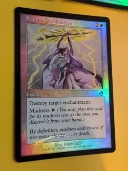 Frantic Purification x3 instan MTG Card. Old Vintage shooting star Foil. Torment - Image 3