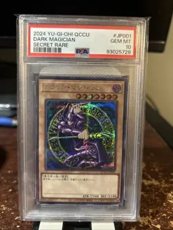 2024 Yu-Gi-Oh! QCCU Secret Rare Dark Magician Card #JP001 PSA 10 - Image 1