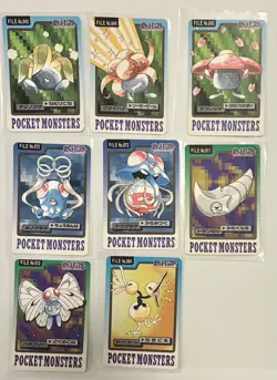 lp-mp Pocket Monsters Carddass Japanese Pokemon tcg card Lot x23 Bandai File - Image 2