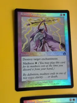 Equal Treatment & Frantic Purification MTG Card. Old Vintage 2 Foil. Torment. - Image 5