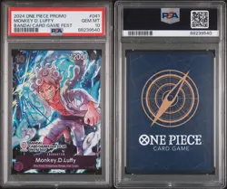PSA 10 One Piece Monkey D. Luffy Bandai Card Game Fest 2024 P-041 English - Image 1