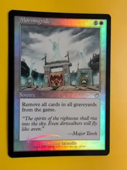 Morningtide Rare Sorcery MTG Card. Old Vintage shooting star Foil. Torment. - Image 1