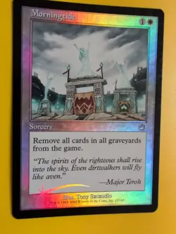 Morningtide Rare Sorcery MTG Card. Old Vintage shooting star Foil. Torment. - Image 2