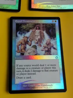 Pay no heed x2 & equal Treatment MTG 3 Card. Old Vintage Foil. Torment. - Image 3