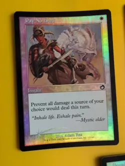 Pay no heed x2 & equal Treatment MTG 3 Card. Old Vintage Foil. Torment. - Image 5