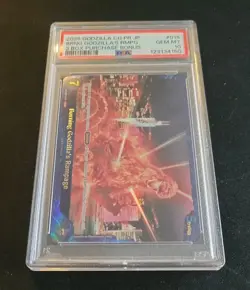 ?? PSA 10 Promo Godzilla TCG Card Game Burning Godzilla's Rampage esd02-015+ - Image 2