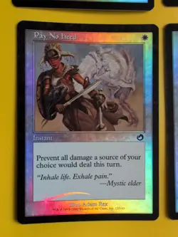 Aven Trooper,pay no heed,Equal treatment,floating shield MTG 4Card Foil. Torment - Image 3