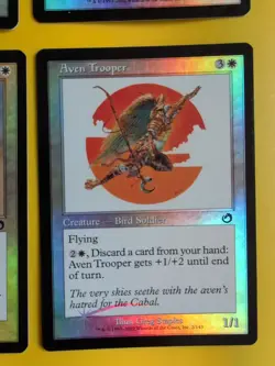 Aven Trooper,pay no heed,Equal treatment,floating shield MTG 4Card Foil. Torment - Image 4