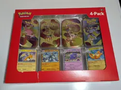 Pokemon 151 Mini Tin 4 Pack w/ Promo Cards Sam's Club - Image 1