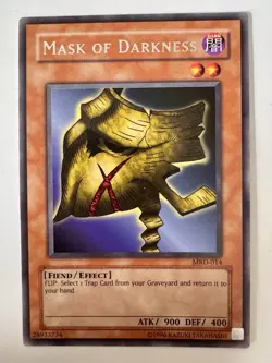 Mask of Darkness MRD-014 Rare Unlimited Metal Raiders Yu-Gi-Oh Card LP - Image 1