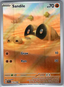 Sandile 216/198 SV01: Scarlet & Violet Base Set - Pokemon Card - NM - Image 1
