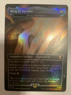MTG Ring Of Barahir Sword of The Animist Borderless Foil Lord of The Rings 0355 - Image 1