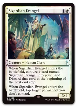 Sigardian Evangel #258 (Foil) (NM) Mystery Booster 2 MB2 Magic MTG - Image 1