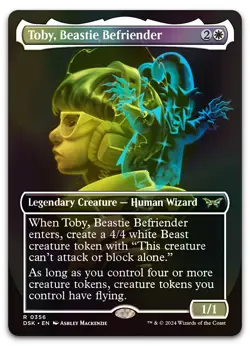 Toby, Beastie Befriender (Showcase) #356 (Foil) (NM) Duskmourn DSK Magic MTG - Image 1