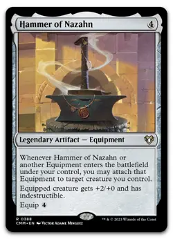 Hammer of Nazahn #388 (NM) Commander Masters CMM Magic MTG - Image 1