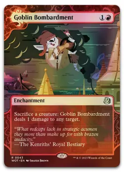 Goblin Bombardment #43 (Foil) (NM) Wilds of Eldraine WOT Magic MTG - Image 1