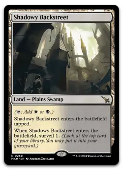 Shadowy Backstreet #268 (NM) Murders Karlov Manor MKM Magic MTG - Image 1