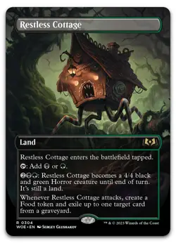 Restless Cottage (Borderless) #304 (NM) Wilds of Eldraine WOE Magic MTG - Image 1