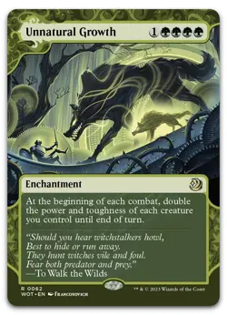 Unnatural Growth #62 (NM) Wilds of Eldraine WOT Magic MTG - Image 1