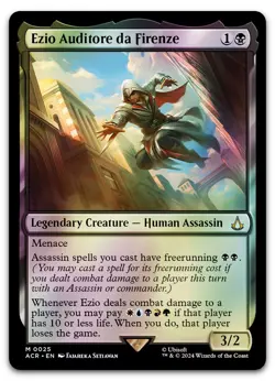 Ezio Auditore da Firenze #25 (Foil) (NM) Assassin's Creed ACR Magic MTG - Image 1