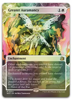 Greater Auramancy #4 (Foil) (NM) Wilds of Eldraine WOT Magic MTG - Image 1