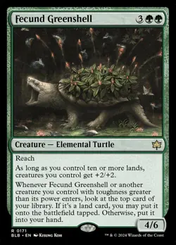MTG Magic the Gathering Fecund Greenshell (171/427) Bloomburrow NM - Image 1