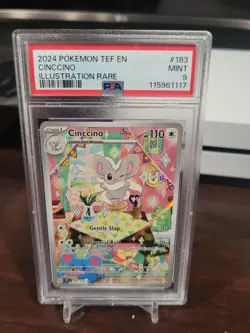 2024 Pokemon SV Temporal Forces Cinccino #183/162 PSA 9 - Image 1