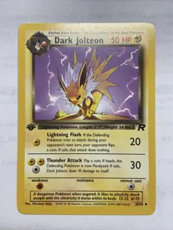 Mint/NM DARK JOLTEON #38 Team Rocket 1st Edition Uncommon Pokemon TCG - Image 1