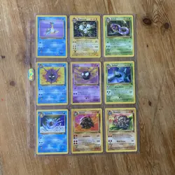 Pokemon Fossil Set WOTC Near Complete 2X RARE 34X Non Holo Set NM - Image 1