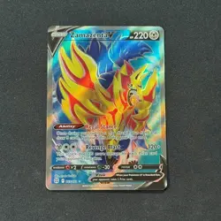 Zamazenta V 163/172 Full Art Ultra Rare SWSH:09 Brilliant Stars NM/M Pokemon TCG - Image 1