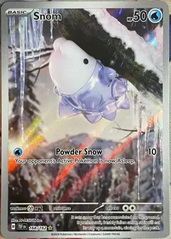 Snom Illustration Rare Holo - 168/162 - Temporal Forces Pokemon 2024 - Image 1