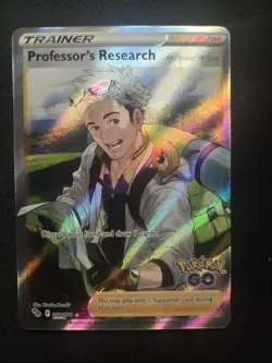 Professor's Research 078/078 Full Art Ultra Rare Pokemon Go Willow 78 NM 2022 - Image 1