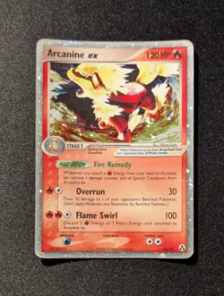 Pokemon EX LEGEND MAKER - #83/92 Arcanine ex - ENG - Ultra Rare Holo - Damaged - Image 2