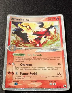 Pokemon EX LEGEND MAKER - #83/92 Arcanine ex - ENG - Ultra Rare Holo - Damaged - Image 3