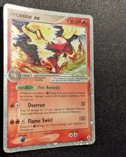 Pokemon EX LEGEND MAKER - #83/92 Arcanine ex - ENG - Ultra Rare Holo - Damaged - Image 4